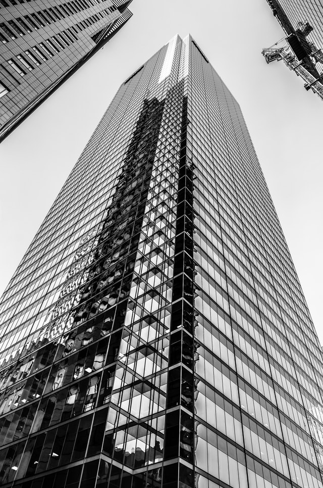 Black and White Glass Sky Scraper